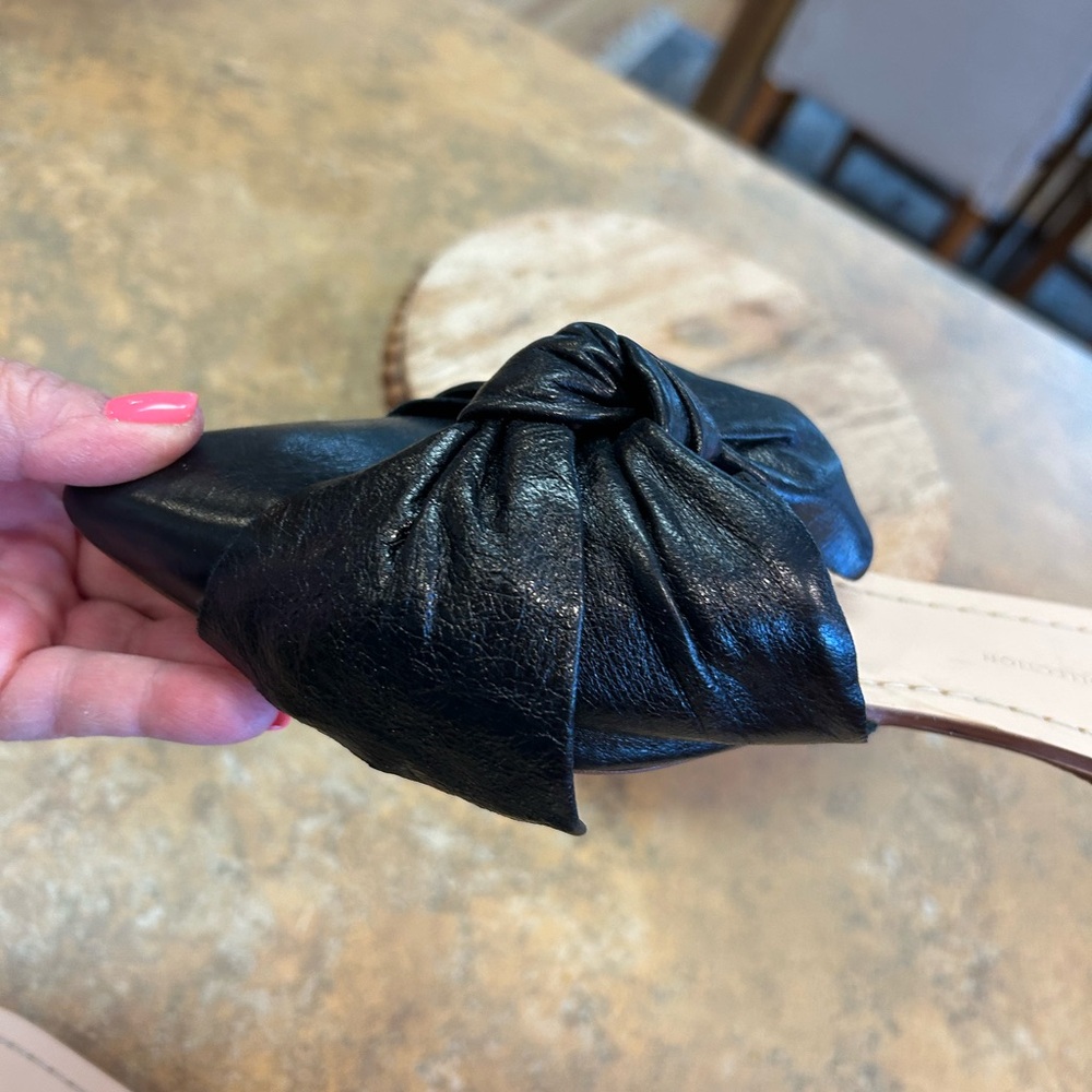 Zara Black Bow Mules - Picture 9 of 13